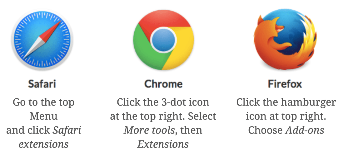 How to remove browser extensions